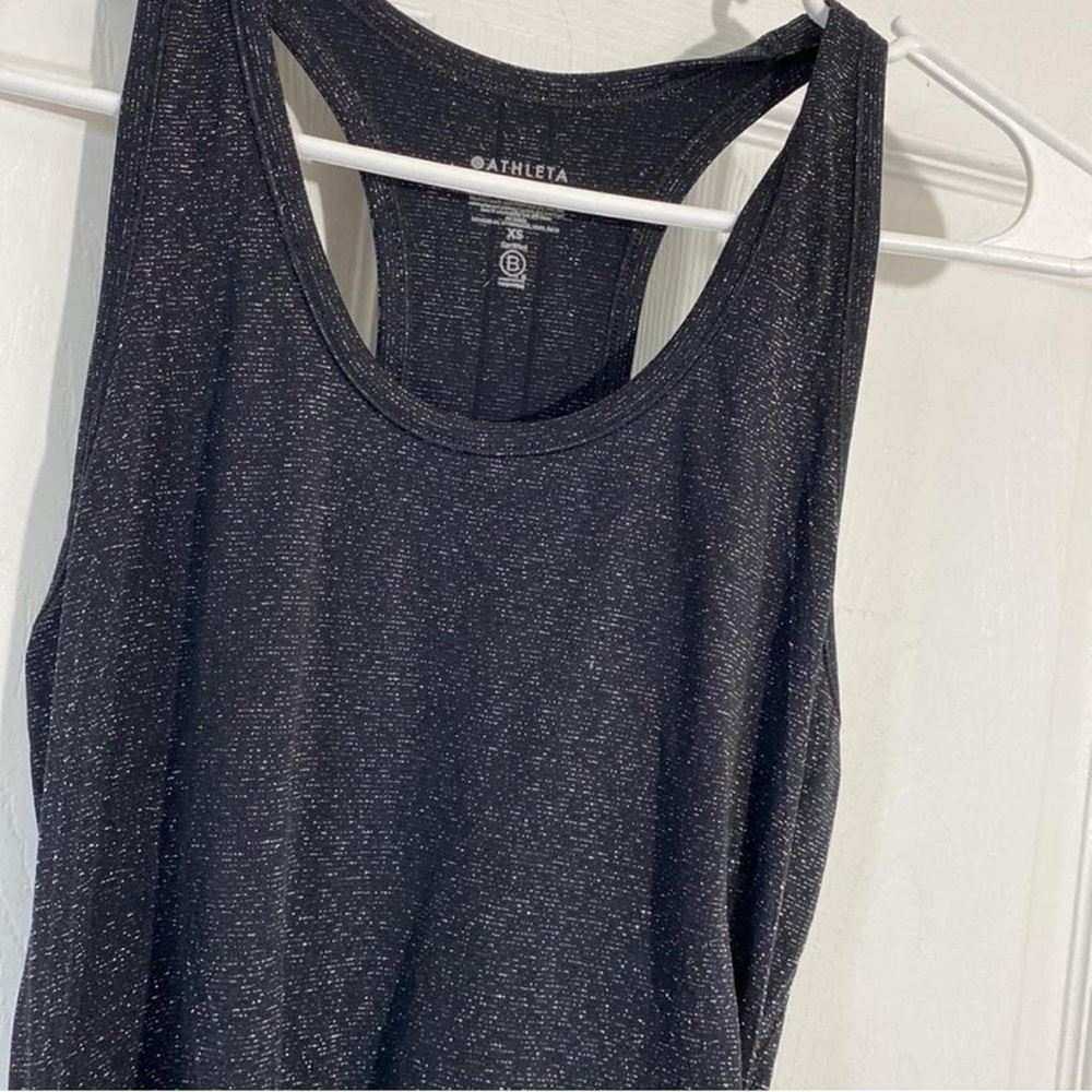 Athleta speed‎ light glow shimmer racer back tank small - Picture 7 of 8